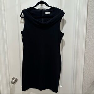 Calvin Klein Black Cowl Neck Mini Dress